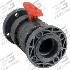 GF PIPING SYSTEMS Manual Two-Way Ball Valve: 3 in, PVC, Straight, Class 150 Flange, Two-Piece, Tee (MPN 161375084). Key specifications — Brand: GF PIPING SYSTEMS; Handle: Tee.