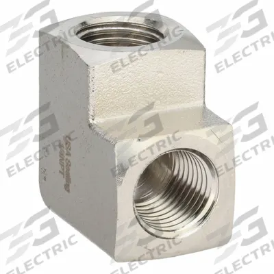 APPROVED VENDOR Metal Pipe Elbow: 90° Elbow, 1/4 in x 1/4 in, Class 1000, 1,000 psi - Nickel-Plated Threaded High-Pressure Pipe Fittings