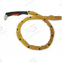 THERMAL DYNAMICS Plasma Torch Cable Cover: 50 ft L, Leather, Snaps, Yellow (MPN 9-1280). Key specifications — Material: Leather; Closure Method: Snaps; Brand: THERMAL DYNAMICS; Manufacturer Part Number: 9-1280.