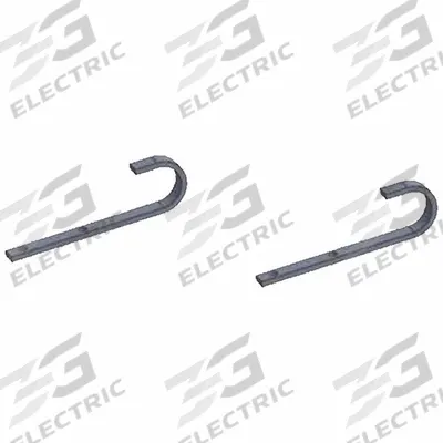 SHAVER INDUSTRIES J-Hooks: 3.5 in H x 4 in L (MPN 628242430234) - Hooks for Retractable Welding Screens