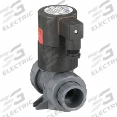 HAYWARD Solenoid Valve: 2-Way, Normally Closed, 1 in Pipe Size, 120V AC, Inline Single, PVC Body (MPN SV10100STE). Key specifications — Pipe Size: 1 in; Voltage: 120V AC; Brand: HAYWARD; Coil Enclosure: Watertight.