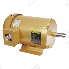 BALDOR General Purpose Motor: Rigid Base Mount, Totally Enclosed Fan Cooled, 5 hp, 230/460V AC (MPN EM3613T). Key specifications — Brand: BALDOR; Nameplate Voltage @ 60 Hz: 230/460V AC; Full Load Current @ 60 Hz: 11.8/5.9 A; Nameplate RPM @ 60 Hz: 3,470 RPM; Motor Enclosure: TEFC.