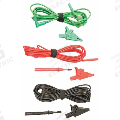 MEGGER Test Lead Set: CAT IV 600V, 16.4 ft Test Lead Lg - Test Leads
