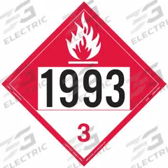 LABELMASTER Combustible Liquid Placard: 1993, 10 3/4 in x 10 3/4 in, 10 3/4 in Label Ht, 25 PK (MPN ZRV91993). Key specifications — Brand: LABELMASTER; Message: 1993.