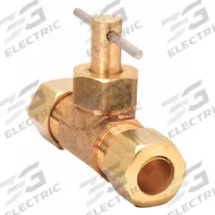 APPROVED VENDOR Needle Valve: Inline Valve Body, Brass, 3/8 in Pipe Size, Compression x Compression (MPN 709106-05). Key specifications — For Media: Water; Standards: NSF 61 Annex G; Brand: APPROVED VENDOR; Connection Type - Side 1: Compression; Connection Type - Side 2: Compression; Connection Type: Compression x Compression.