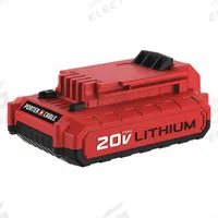 PORTER CABLE Battery: 20V MAX*, 2 Ah, Battery Included, 20V DC (MPN PCC682L). Key specifications — attr1278107: Not Oil-Resistant.