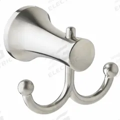 AMERICAN STANDARD Robe Hook: 3 1/8 in x 4 1/8 in x 2 1/2 in, Metal, Brushed, 2 in Base Ht (MPN 8337210.295). Key specifications — Brand: AMERICAN STANDARD; Material: Metal.