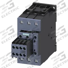 SIEMENS IEC Power Contactor: Non-Reversing, 3 Poles, 3NO Contacts, 51 A, 120V AC Coil (MPN 3RT20361AK64). Key specifications — Brand: SIEMENS; Integrated Surge Suppression: No.