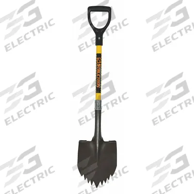 SEYMOUR MIDWEST Round Point Cutting Teeth Shovel: Steel Blade, 14 ga - Round Point Shovels