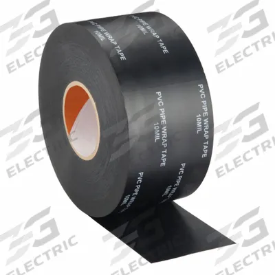 SHURTAPE Sealing Tape: 2 in Wd, 33 1/4 yd Lg, 10 mil Thick, Black, Vinyl Film, Rubber - Pipe Wrap Film Tape