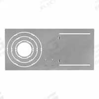 SYLVANIA Mounting Pan: 1/4 in Overall Ht, 21 1/8 in Overall Lg, 10 1/4 in Overall Wd (MPN LEDSLIMMDFRAME 24/CS 4/SKU). Key specifications — attr1310836: SYLVANIA.