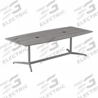 BUSH BUSINESS FURNITURE Conference Table: Boat, Laminate/Wood, Gray, 95 in Overall Lg, Laminate/Wood (MPN 99TBM96PGSVK). Key specifications — attr987891: Traditional Leg; attr987894: Wood; attr987867: Wood; attr987857: BUSH BUSINESS FURNITURE; attr987872: Laminate.