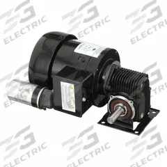 DAYTON AC Gearmotor: Right Angle, Single Output Shaft, PSC, TEFC, 160 RPM, 62 in-lb Max Torque, 10:1 (MPN 3XA88). Key specifications — Inverter Rated: No; Brand: DAYTON; Full Load Current: 2.35/1.25 A.
