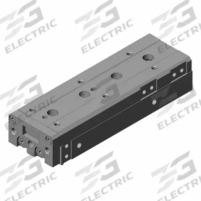 SMC Slide Table: 75 mm Stroke Lg, 12 mm Bore Dia, Mfr Part # MXS12L-75, MXSL Series - Pneumatic Slide Tables