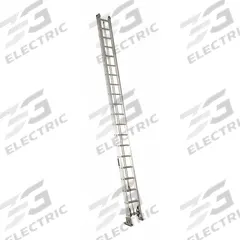 LOUISVILLE LADDER Extension Ladder: 40 ft Ladder Size, Aluminum, 300 lb Load Capacity, 84 lb Wt (MPN AE2240). Key specifications — Color: Silver; Brand: LOUISVILLE LADDER; Included Features: Rope and Pulley; Removable Fly: Fixed.