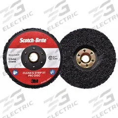 SCOTCH-BRITE Non-Woven Depressed Center Disc: 4 1/2 in x 5/8"-11, Silicon Carbide, Extra Coarse (MPN 61500303088). Key specifications — Series: XO-DC; Brand: SCOTCH-BRITE.