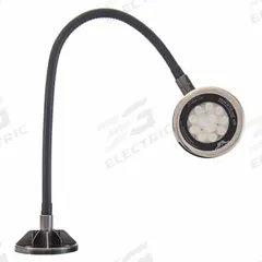 O.C. WHITE Spot Light: LED, Power Cord, Gooseneck, 22 in Arm Reach, 2,750 lm Max Brightness, 5000K (MPN LED-SD22-30-120V). Key specifications — Lighting Technology: LED; Brand: O.C. WHITE; Bulb Wattage: 18 W; Color: Black; Electrical Connection Type: Power Cord; Operating Voltage: 100 to 240V AC.