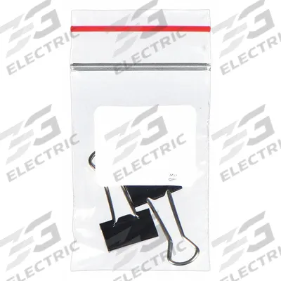 MINIGRIP RED LINE Reclosable Bag: 2 mil Thick, 2 in Wd, 3 in Lg, Hang Hole Not Included - White Block Reclosable Poly Bags