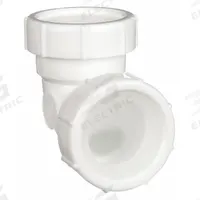 APPROVED VENDOR Elbow: Plastic, White, 1 1/2 in_1 1/4 in Nominal Pipe Size, 3 in Overall Lg, Slip (MPN 1PPA1). Key specifications — Includes: Washers; Includes Cleanout: No; Brand: APPROVED VENDOR; Material: Plastic.