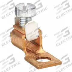 BURNDY Wire Connector: 14 AWG – 4 AWG Wire Sizes, 1/4 in Stud Size, Unplated Copper Lug Body (MPN KPA4CUNPL). Key specifications — Brand: BURNDY; For Wire Material: Copper; Maximum Stranded Copper Wire Size: 4 AWG; Minimum Stranded Copper Wire Size: 14 AWG; Lug Material: Unplated Copper.