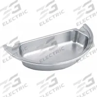 SPRING USA Food Pan: Half Size, Half Round, 1.8 ga Gauge, 2 qt Capacity, 14 1/8 in Overall Lg (MPN 372-66/36/12). Key specifications — Brand: SPRING USA; Dishwasher Safe: Yes; NSF Certified: No; Product Type: Food Pan; Manufacturer Part Number: 372-66/36/12.