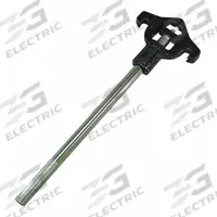 MOON AMERICAN Adjustable Hydrant Wrench: Adj Hydrant Wrench, Navy Slot/Pin/Rocker, 18 in Overall Lg (MPN 878-8). Key specifications — Handle Material: Plated Steel; For Fitting Size: Fits all nut sizes, 1/4 to 4-1/2 in lugs; For Use On: Navy Slot; Pin; Rocker; Wrench Style: Adjustable Hydrant.