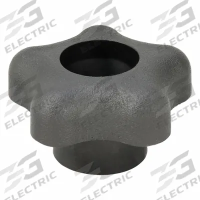 INNOVATIVE COMPONENTS Hand Knob: 5 Point, Plastic w/ Steel Thread, 1/4"-20 Thread - 5-Arm Knobs with Threaded Through-Hole