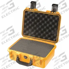 PELICAN Protective Case: 13 1/4 in x 13 in x 6 in Inside, Convoluted/Pick and Pluck/Solid, Yellow (MPN IM2100-X0001). Key specifications — Closure Type: Padlock Hasp; Brand: PELICAN; Carry-On Size: Yes.