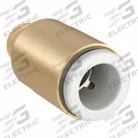 SMC Push-Fit Adapter Fitting: 6 mm OD x 6 mm Pipe Size, Push-to-Connect x Metric, Brass, White (MPN KQ2S06-M6A). Key specifications — Brand: SMC; Thread Size A: M6x1.0.