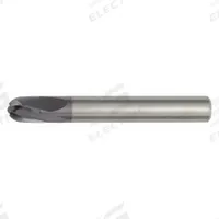 WIDIA HANITA Ball End Mill: Carbide, TiAlN Coated, 4 Flute, 8 mm Mill Dia, 8 mm LOC, 63 mm OAL (MPN 715008003RT)