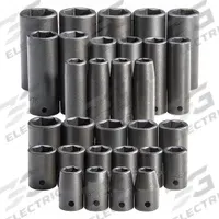 PROTO Impact Socket Set: 1/2 in Drive Size, Small Set (0-50 pieces) Set Size, 30 Pieces, Black Oxide (MPN J54215). Key specifications — attr1204251: PROTO; attr1215453: 1/2 in; attr1215454: 10 mm to 24 mm.