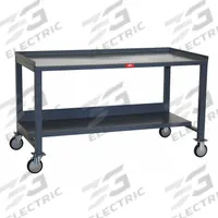 JAMCO Workbench: Fixed Ht, Steel, 60 in x 36 in, 1,400 lb Overall Load Capacity, Gray, Lower Shelf (MPN MW460P505GP). Key specifications — Brand: JAMCO.