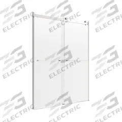 FOREMOST Shower Door: 43 in Min. Door Wd, 47 in Max. Door Wd, 76 in Overall Ht, Clear Tempered Glass (MPN LGDR4876-CL-BN). Key specifications — Brand: FOREMOST; Door Frame Finish: Brushed Nickel.