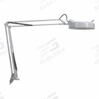 APPROVED VENDOR Magnifier Light: LED, 2.25x, 5 Diopter, 600 lm Max Brightness, 38 in Arm Reach, iron (MPN 820DA6). Key specifications — Arm Material: iron; Brand: APPROVED VENDOR; Magnification: 2.25x; ESD Safe: No; Lens Material: Glass; Lighting Technology: LED; Operating Voltage: 100-240AC; Includes Ultraviolet Light: No.