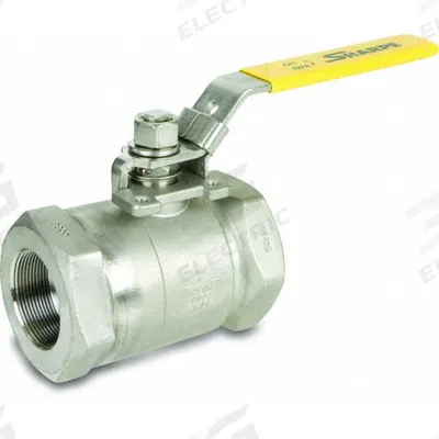 SHARPE Manual Two-Way Ball Valve: 1 1/2 in, Stainless Steel, Straight Valve Body - Stainless Steel Ball Valves