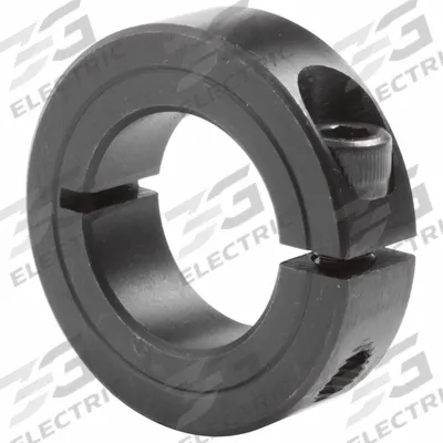CLIMAX METAL PRODUCTS Shaft Collar: 1-Piece, Inch, Round, Clamp-On, 1/2 in Bore Dia - Steel Shaft Collars