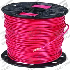 Building Wire: Copper, 10 AWG, 1 Conductors, Stranded, Red, 500 ft Lg, THHN (MPN 22975701). Key specifications — Voltage: 600 V; Brand: SOUTHWIRE.