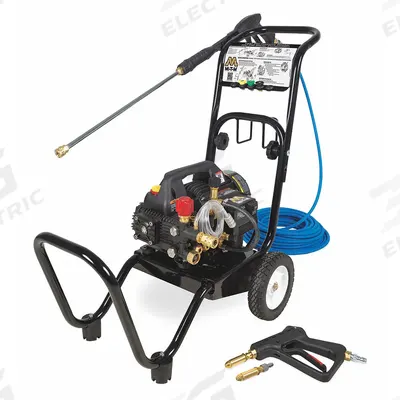 MI-T-M Electric Pressure Washer: Cart, 120 V – Single-Phase, 1,400 psi, 1.5 gpm - Cold Water Pressure Washers