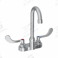 ELKAY Handle-Operated Faucet: Elkay®, Brass, Centerset, Deck, 2 Mounting Holes, 1.5 gpm Flow Rate (MPN LK406GN04T4). Key specifications — Series: Elkay®; Brand: ELKAY.