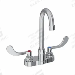 ELKAY Handle-Operated Faucet: Elkay®, Brass, Centerset, Deck, 2 Mounting Holes, 1.5 gpm Flow Rate (MPN LK406GN04T4). Key specifications — Series: Elkay®; Brand: ELKAY.