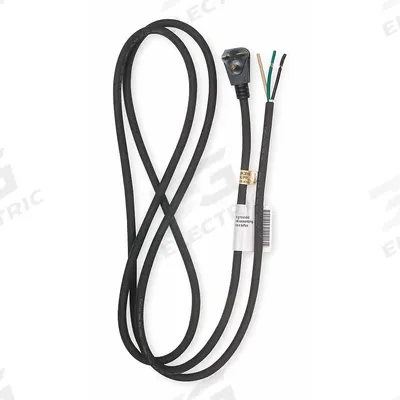 APPROVED VENDOR Power Cord: 8 ft Lg, 3/14, 6-15P Plug, Bare Wire Receptacle, SJO, Rubber - General Purpose Power Cords