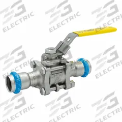 APOLLO Ball Valve: 1/2 in, Stainless Steel, Straight Valve Body, Press x Press, Full Port Ball Port (MPN 123457466). Key specifications — Brand: APOLLO; Handle: Lever.