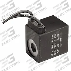 PARKER Solenoid Coil: 12VDC, Molded Wires, 22 mm Coil Size, Leads Included, IP65, 14°F to 122°F (MPN P2FCG447). Key specifications — attr1089104: Molded Wires; attr1089108: IP65; attr1089109: Leads Included; attr1089110: Indicator Light Not Included; attr1084872: Solenoid Coil; attr1084828: P2FCG447; attr1084832: PARKER; attr1084884: 12VDC.