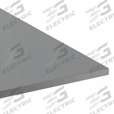 FIBERGRATE Fiberglass Sheet: 4 ft Overall Wd, 4 ft Overall Lg, 0.375 in Thick, Dark Gray - Flame Resistant Fiberglass Sheets
