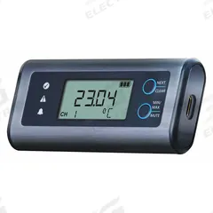 LASCAR Temperature Datalogger: -0.4°F to 131°F, -18°C to 55°C, EL-SIE-1, Temp, USB, Bracket. Key specifications — Interface: USB; Parameters Measured: Temperature °F; Brand: LASCAR; Includes: Bracket; Data Logger Type: Temperature.
