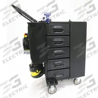 MOBILE SHOP Tool Cart, Complete: Black, 26 in Wd, 38 in Dp, 43 in Ht, Padlockable, 5 Drawers (MPN MS-H3O). Key specifications — attr1116771: Sockets and Accessories; attr1116772: MOBILE SHOP; attr1116768: Padlockable.