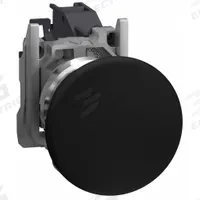 SCHNEIDER ELECTRIC Mushroom Head Push Button: 22 mm, Metallic, Mushroom Head Profile, 1NO (MPN XB4BC21GEX). Key specifications — Manufacturer Part Number: XB4BC21GEX; Product Type: Push Button Operators; Series: XB4; Brand: SCHNEIDER; AC Contact Rating: 1.2 A @ 600 V; Action: Momentary; DC Contact Rating: 0.1 A @ 600 V; Operator Illumination: Non-Illuminated.