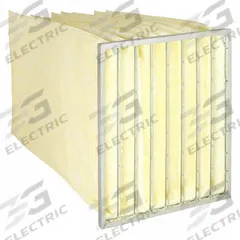 GRAINGER Pocket Air Filter: 24 in x 24 in x 36 in, MERV 14, Yellow, Fiberglass, 8 Pockets (MPN 5E836). Key specifications — Display Sell UOM: EA; Brand: GRAINGER; Media Material: Fiberglass; Performance Rating: MERV 14.