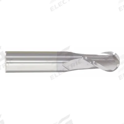 APPROVED VENDOR Ball End Mill: Carbide, TiCN Coated, 2 Flute, 1/4" Mill Dia, 3/4" LOC - General Purpose Carbide Ball End Mills