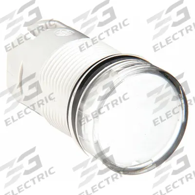 SCHNEIDER Pilot Light Head: 16 mm Panel Mounting Hole Dia, White, Smooth, LED - Pilot-Light Heads